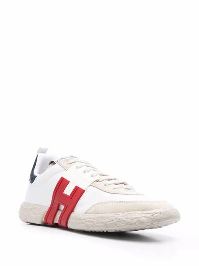 Shop Hogan 3r Leather Sneakers