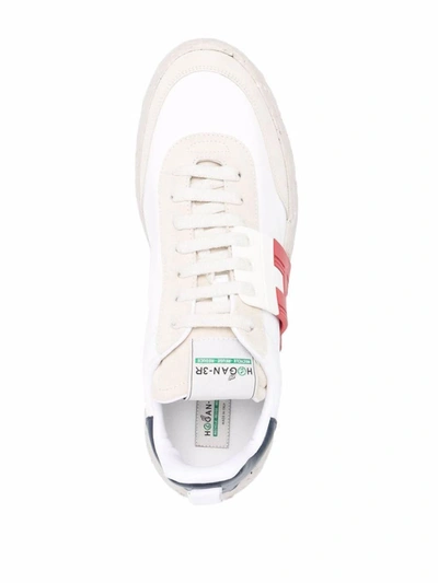 Shop Hogan 3r Leather Sneakers