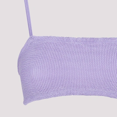 Shop Hunza G Gigi Bikini Swimwear In Pink & Purple
