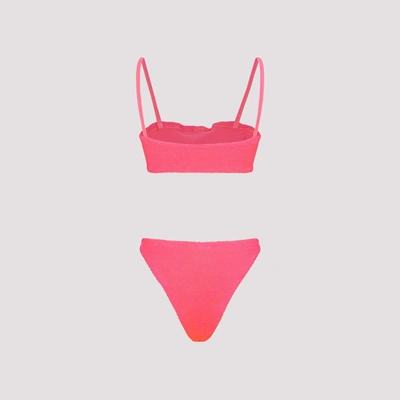 Shop Hunza G Gigi Bikini Swimwear In Pink &amp; Purple