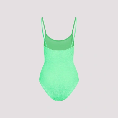 Shop Hunza G Pamela Swimsuit Swimwear In Green