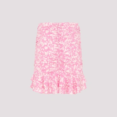 Shop Isabel Marant Milendi Skirt In Pink &amp; Purple