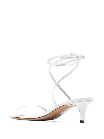 Shop Isabel Marant Aridee Heel Sandals In White