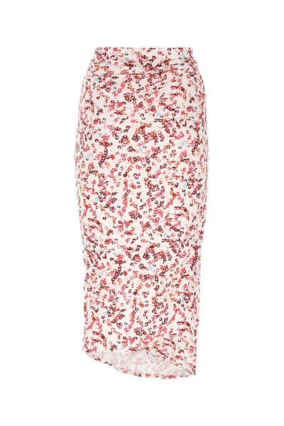 Isabel Marant Étoile Jeldia Printed Viscose Jersey Midi Skirt In Floral