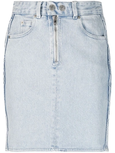 Shop Isabel Marant Vabelia Midi Skirt In Clear Blue