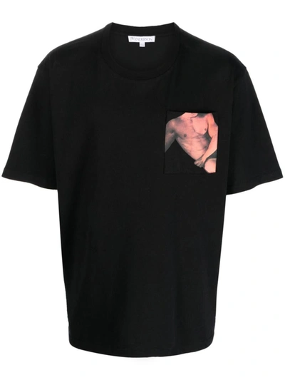 Shop Jw Anderson J.w. Anderson Photograph-print T-shirt In Black