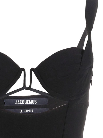 Shop Jacquemus 'la Combinaison Bikini' One-piece Bodysuit In Black