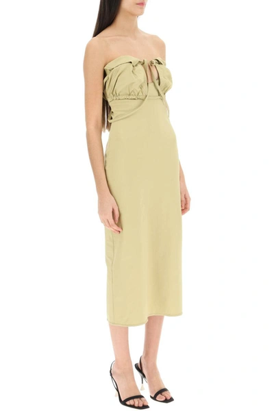 Shop Jacquemus 'la Robe Bikini' Midi Dress In Brown