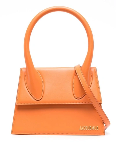 Shop Jacquemus Le Grand Chiquito Handbag In Orange