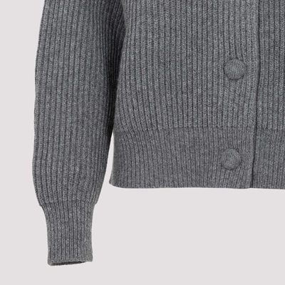 Shop Jil Sander Cardigan Sweater In Grey