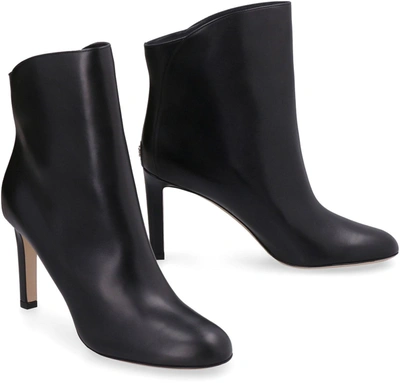 Shop Jimmy Choo Karter Leather Ankle Boots In Black