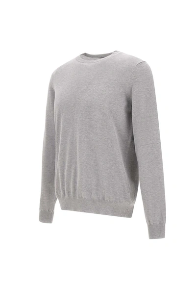 Shop Kangra Cashmere Cotton Sweater In Grey