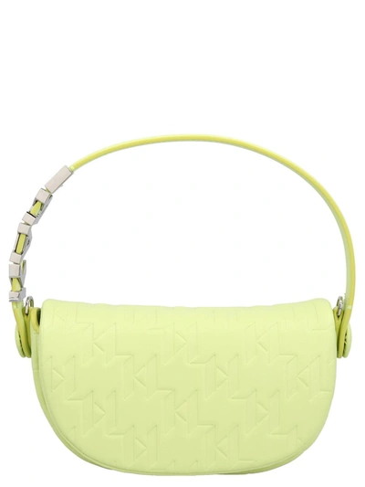 Shop Karl Lagerfeld 'k/swing Sm Baguette' Handbag In Green