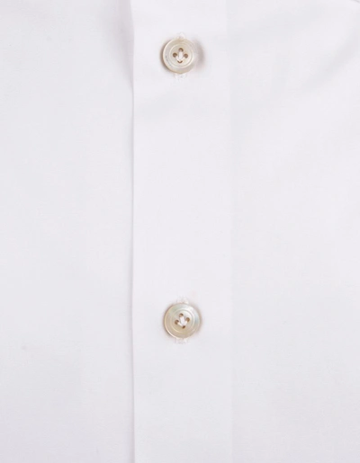 Shop Kiton Cotton Classic Shirt In White