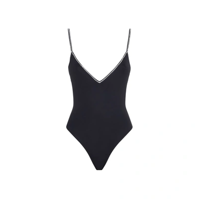 Shop La Reveche Sveva One-piece Swimsuit Swimwear In Black