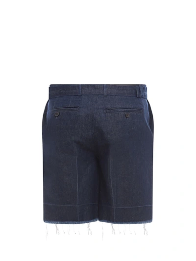 Shop Lanvin Paris Lanvin Bermuda Shorts In Blue