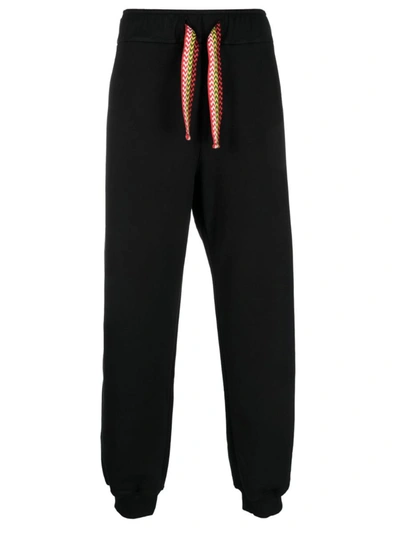 Shop Lanvin Cotton Sweatpants In Black