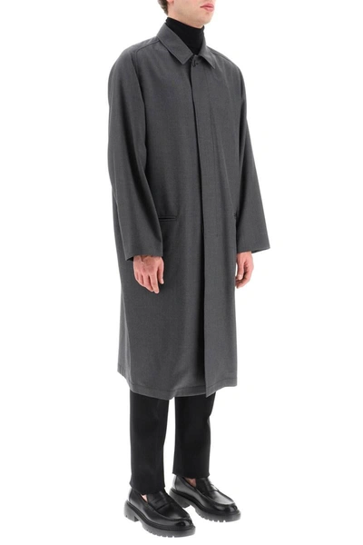 Shop Lemaire Poly Wool Suit Coat In Grey