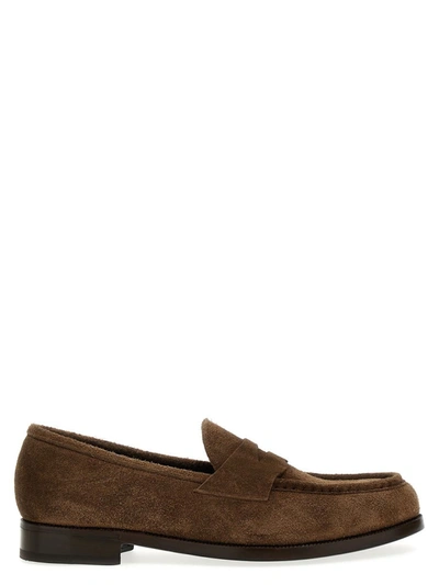 Shop Lidfort 'desert Oasis' Loafers In Brown