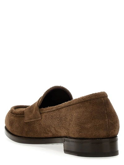 Shop Lidfort 'desert Oasis' Loafers In Brown