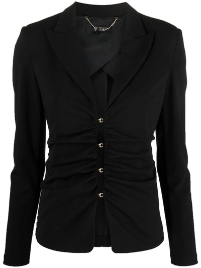 Shop Liu •jo Liu Jo Stretch Jacket In Black