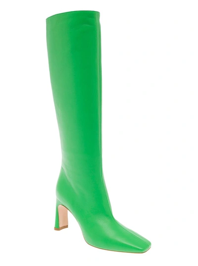 Shop Liu •jo Liu Jo Leonie Hanne Woman's Green Leather Boots