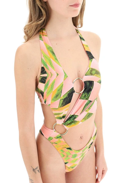 Shop Louisa Ballou Sex Wax One-piece Swimsuit In Multicolor