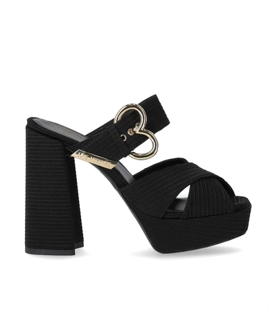 Shop Love Moschino Black Heeled Sandal