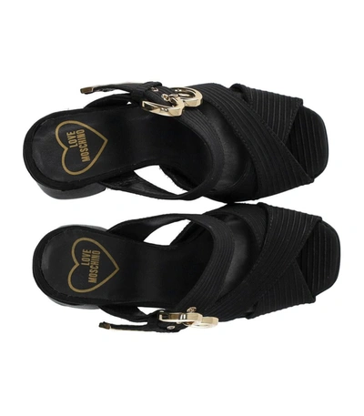 Shop Love Moschino Black Heeled Sandal