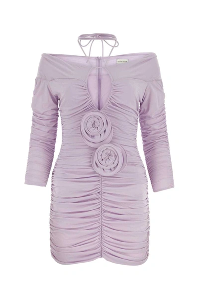 Shop Magda Butrym Dress In Purple