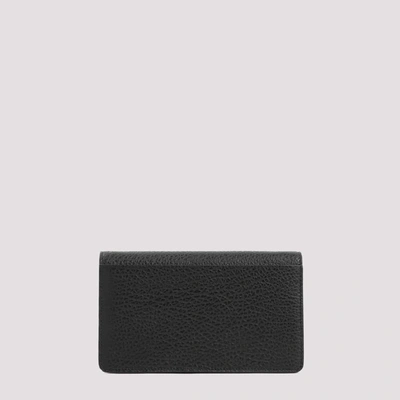 Shop Maison Margiela Medium Chain Wallet Smallleathergoods In Black