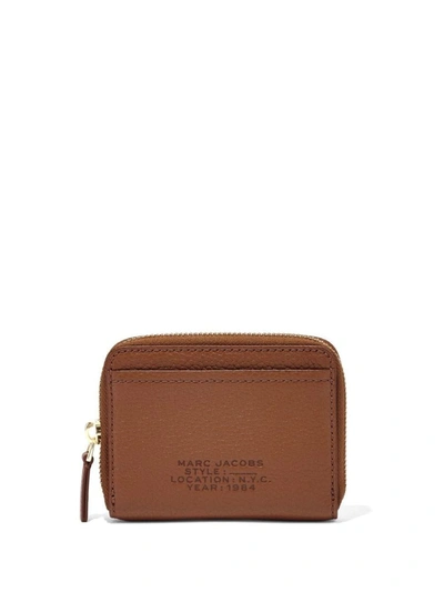 Shop Marc Jacobs Leather Wallet In Brown