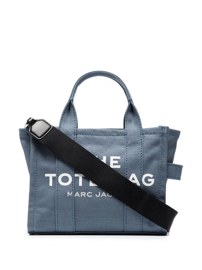 Shop Marc Jacobs The Tote Small Canvas Tote Bag In Blue