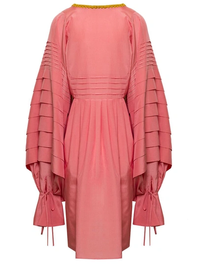 Shop Mario Dice Woman's Pink Cotton Blend Dress