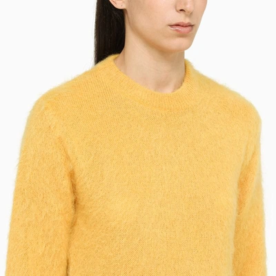 Shop Marni Crew-neck Sweater In Yellow