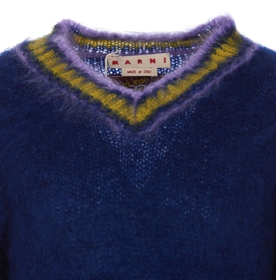 Shop Marni Sweaters In Blue