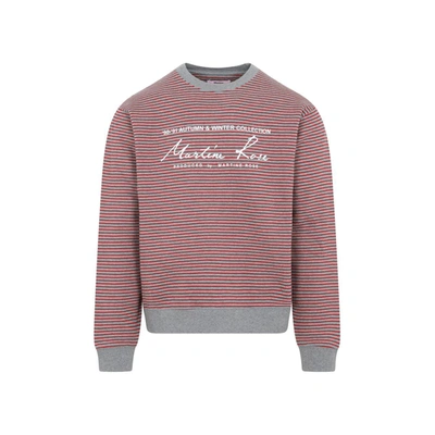 Shop Martine Rose Classic Cotton Sweatshirt Sweater In Red