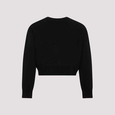Shop Max Mara Sir Cropped Sweater In Black