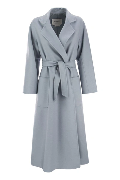 Shop Max Mara Cadmio - Wool And Cashmere Coat In Light Blue
