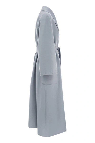 Shop Max Mara Cadmio - Wool And Cashmere Coat In Light Blue