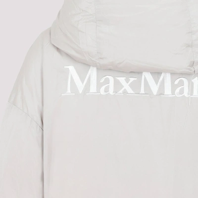 Shop Max Mara The Cube Taffy Bicolor Puffer Wintercoat In Brown