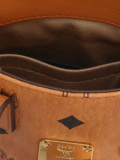 Shop Mcm 'm Veritas Tote X Mini' Crossbody Bag In Brown