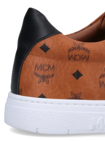 Shop Mcm Sneakers In Brown