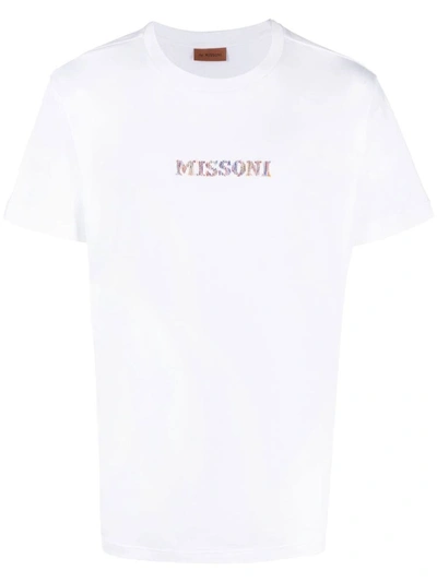 Shop Missoni Sport Short Sleeve T-shirt Clothing In S013u Optic White