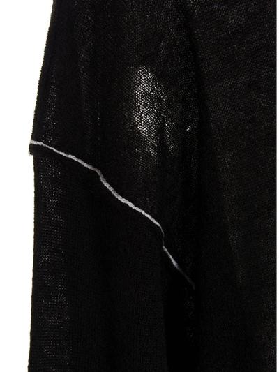 Shop Mm6 Maison Margiela Openwork Knit Dress In Black