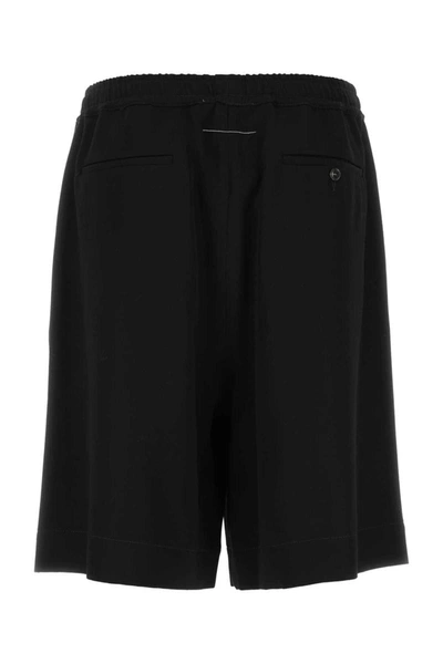 Shop Mm6 Maison Margiela Shorts In Black