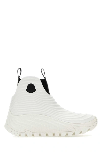 Shop Moncler Genius Boots In White
