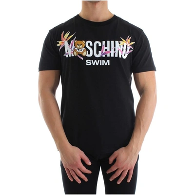 Shop Moschino Swim Topwear In Black