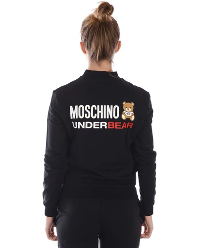 Shop Moschino Underwear Sweatshirt In Black