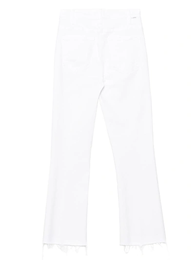 Shop Mother 'the Hustler Ankle Fray' Jeans In White